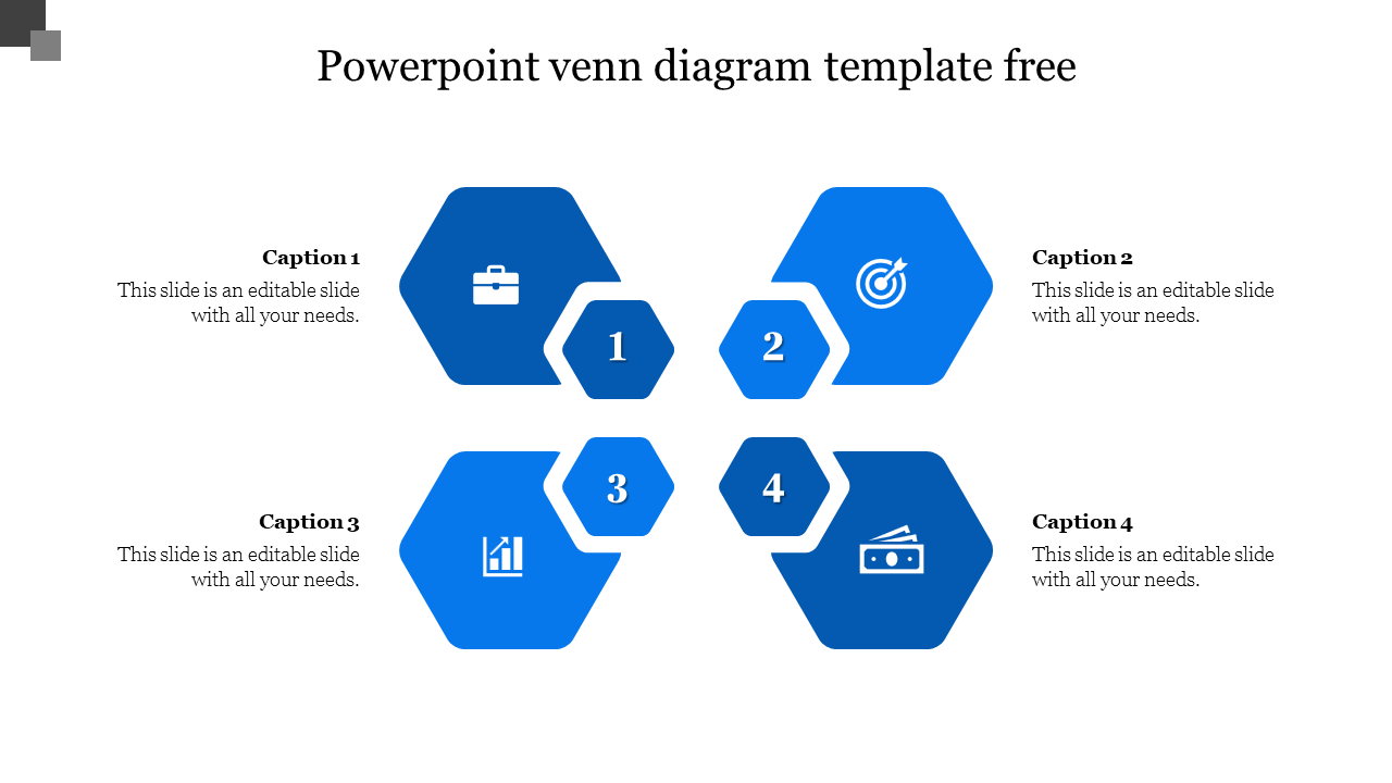 Free - Attractive PowerPoint Venn Diagram Template Free
